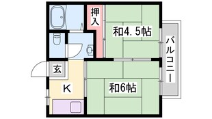 エコーハイツの物件間取画像